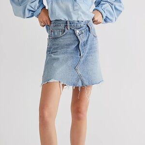 Agolde cross over waistband Skirt